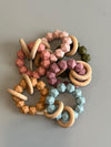 Abby Teething Rattle - Food Grade Silicone and Beech Wood