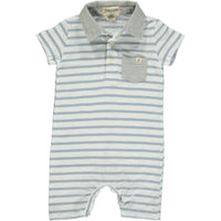 Saltash Romper - Grey/White