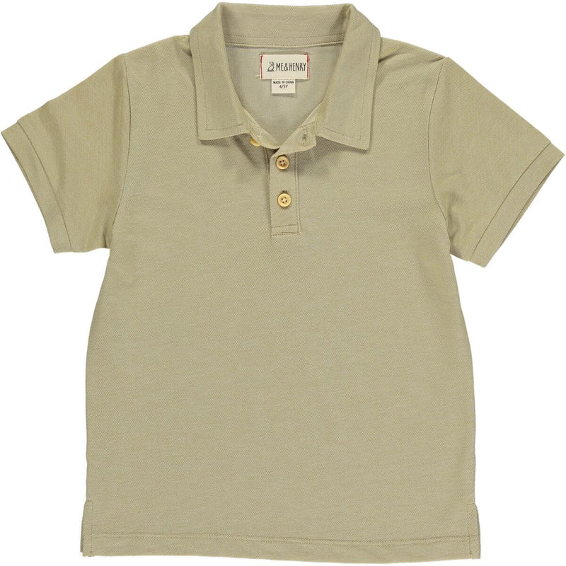 Shipping Beige Pique Polo