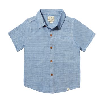 Newport Woven Shirt | Blue Gauze