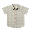 Newport Woven Shirt | Grey/White Gauze Plaid