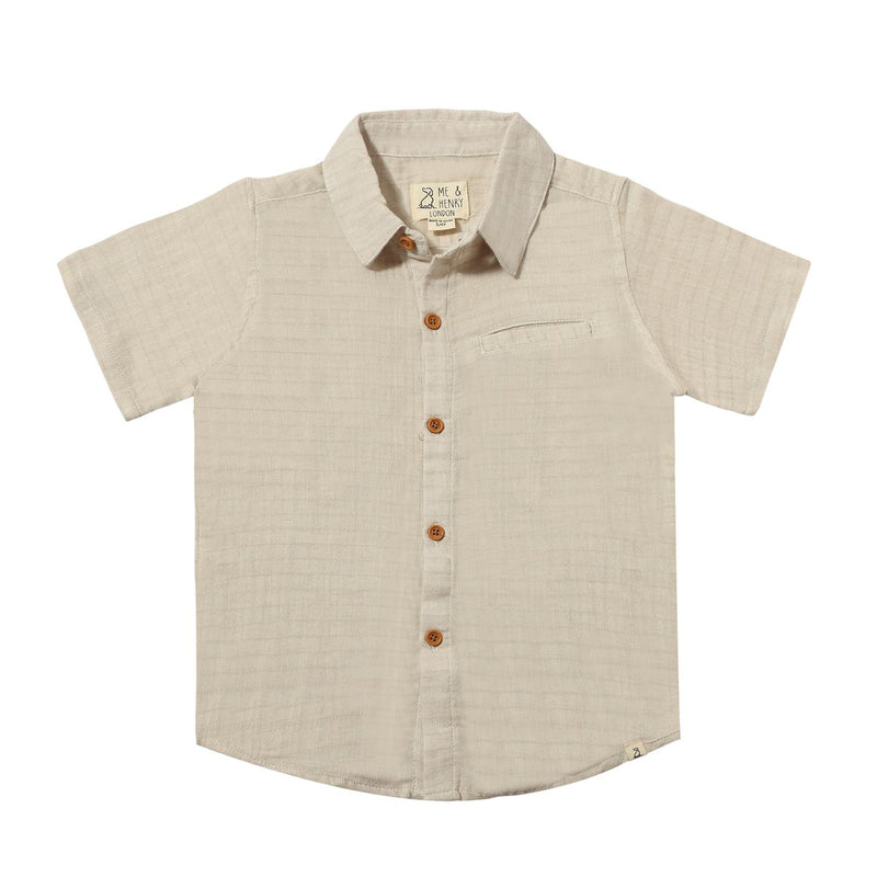 Newport Woven Shirt | Beige Gauze