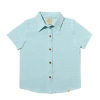 Tiller Jersey Shirts | Aqua/White