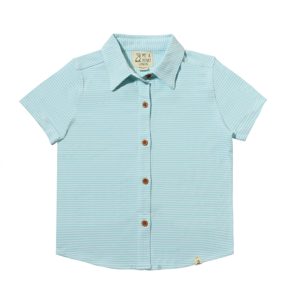 Tiller Jersey Shirts | Aqua/White