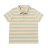 Polreath Polo | Greyish Blue/Cream Stripe