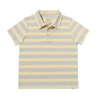 Polreath Polo | Greyish Blue/Cream Stripe