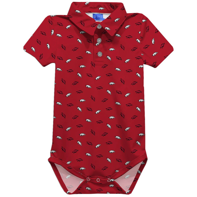 Arkansas Razorbacks Logo Polo Onesie