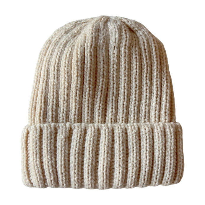 Chunky Knit Hat - Bone