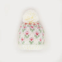 Bitty Blooms Blush Beanie