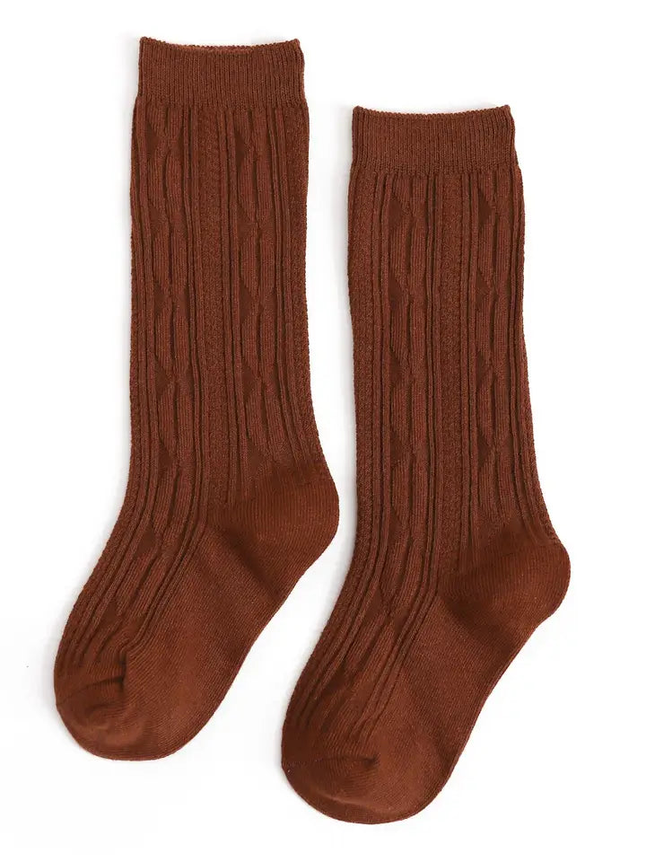 Brownie Knit Knee High Socks