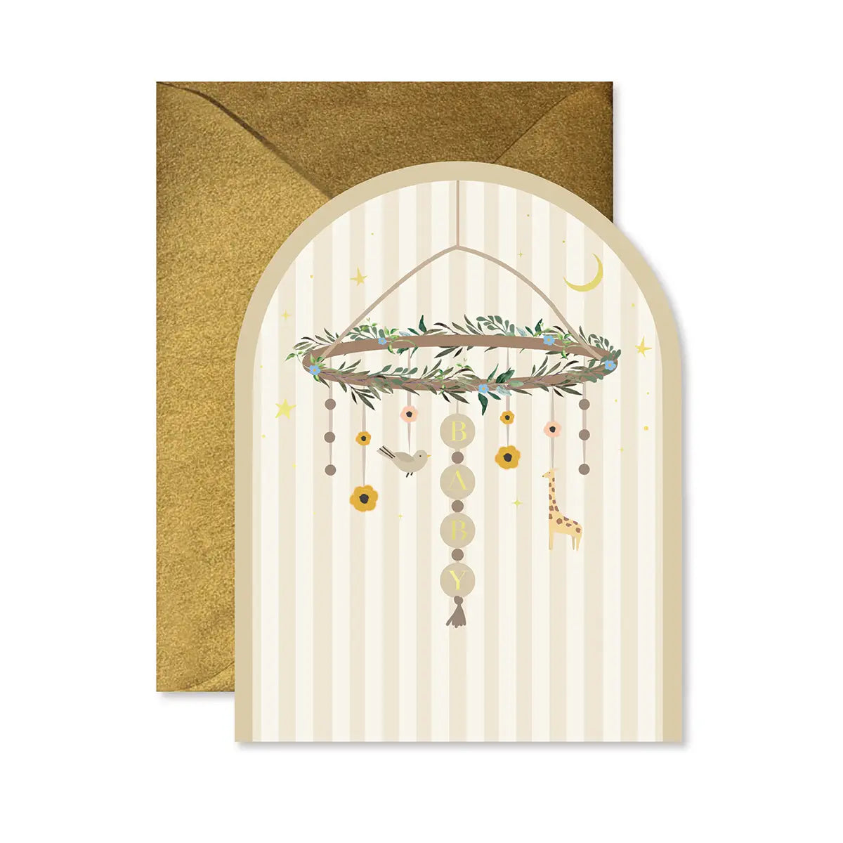 Baby Mobile Arch Greeting Card