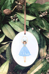 Blue Ballerina Ornament