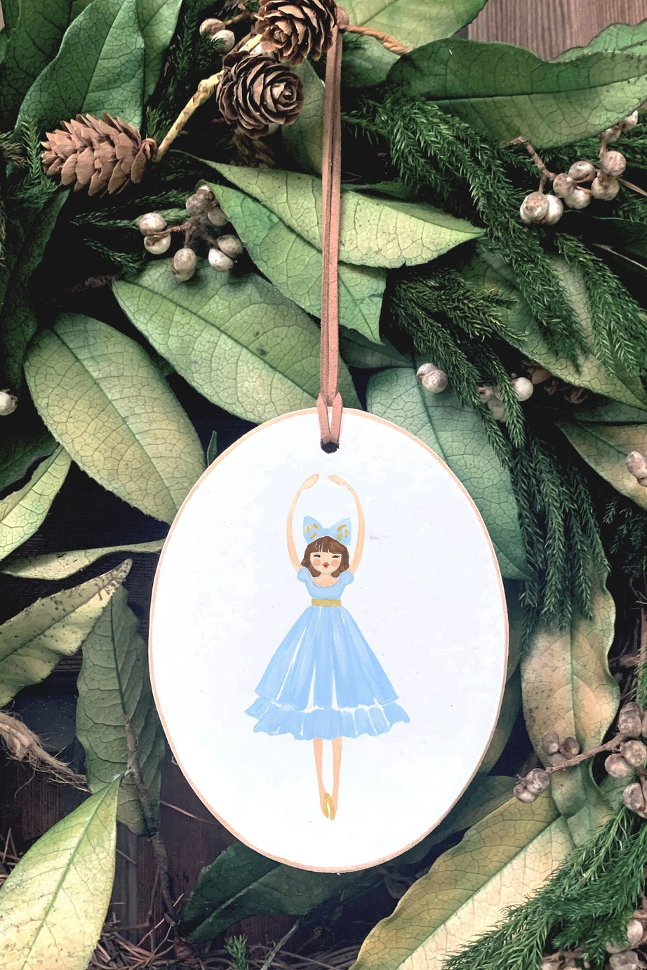 Blue Ballerina Ornament