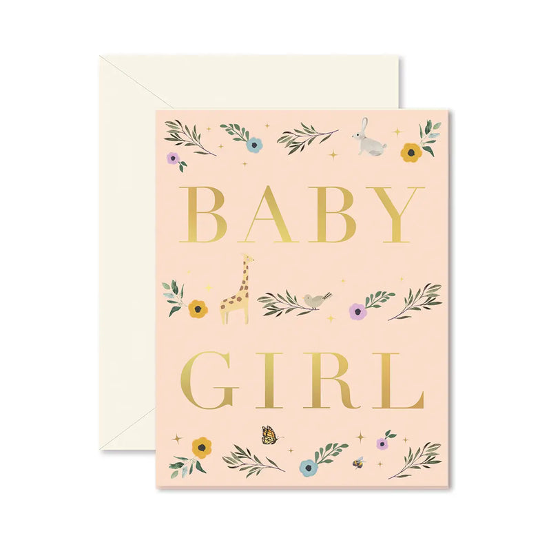 Baby Girl Storybook Greeting Card