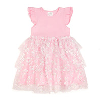 Pink Ditsy Daisy Easter Tutu Dress