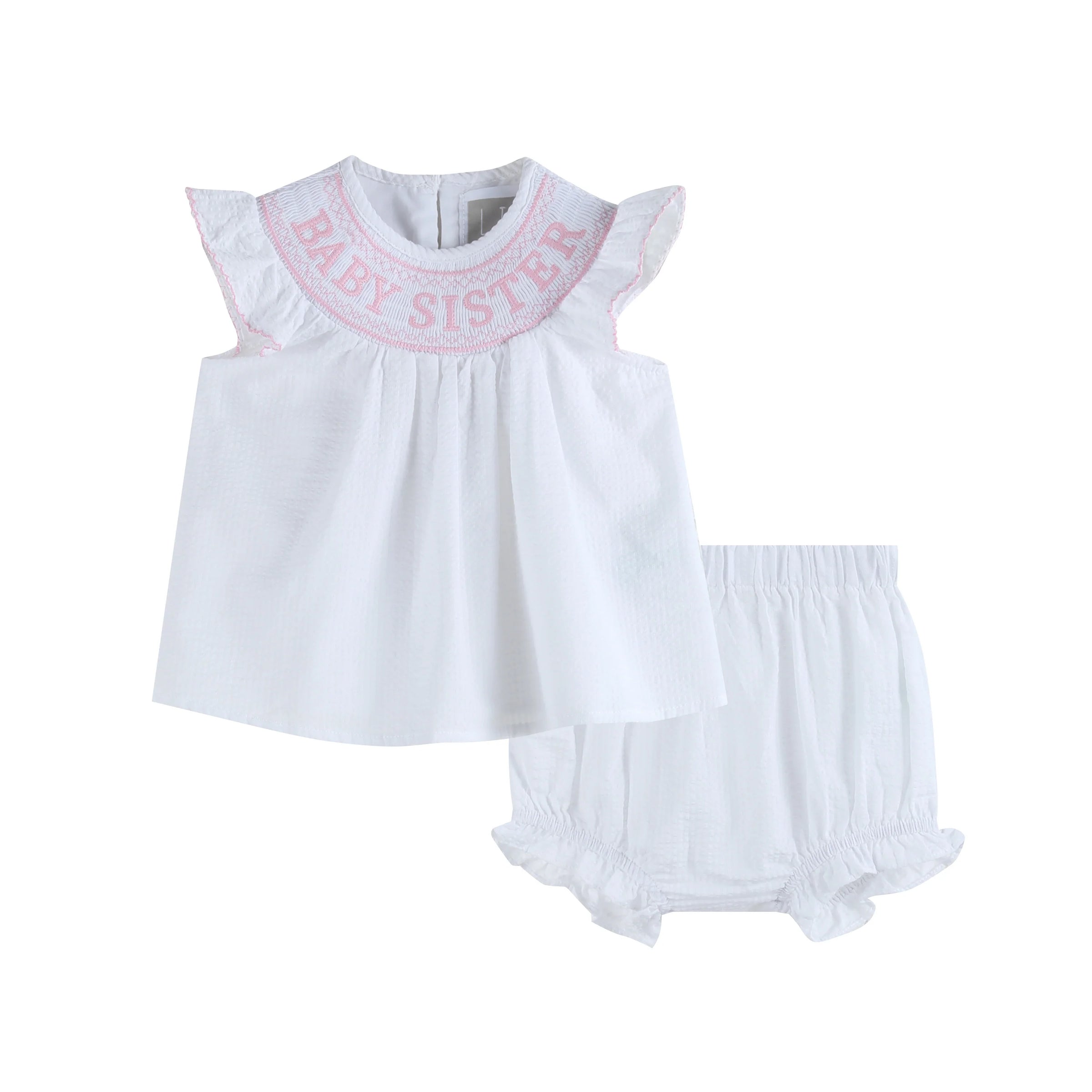 Baby Sister Smocked Dress and Bloomer Set