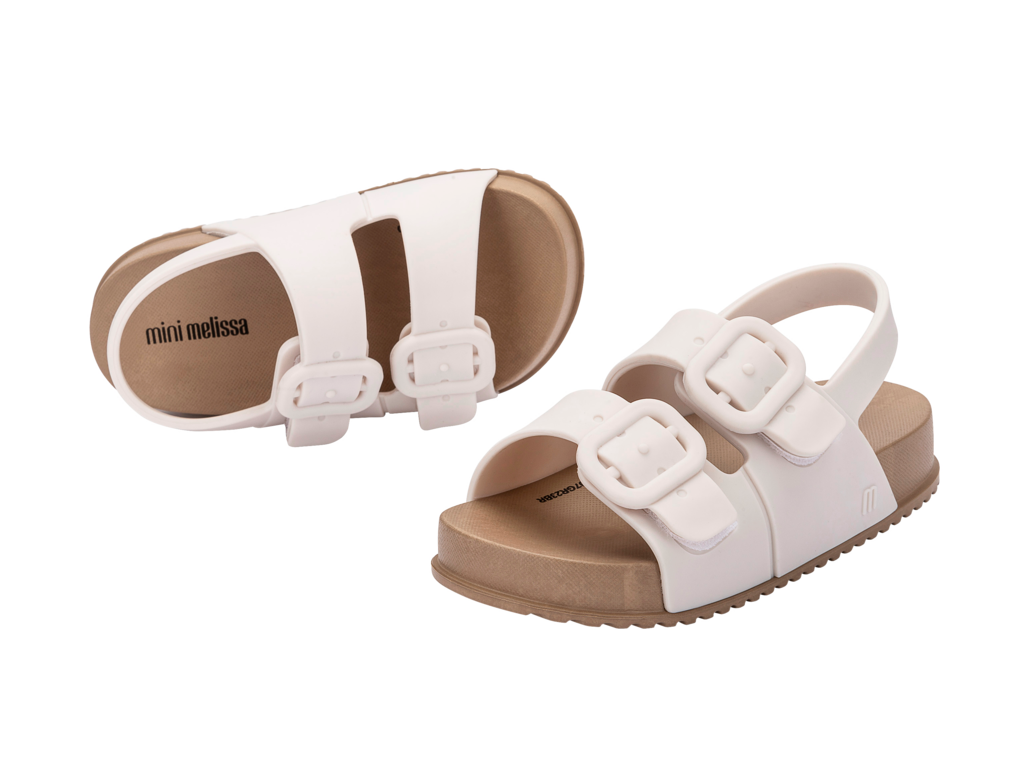 Mini Cozy Sandal - White