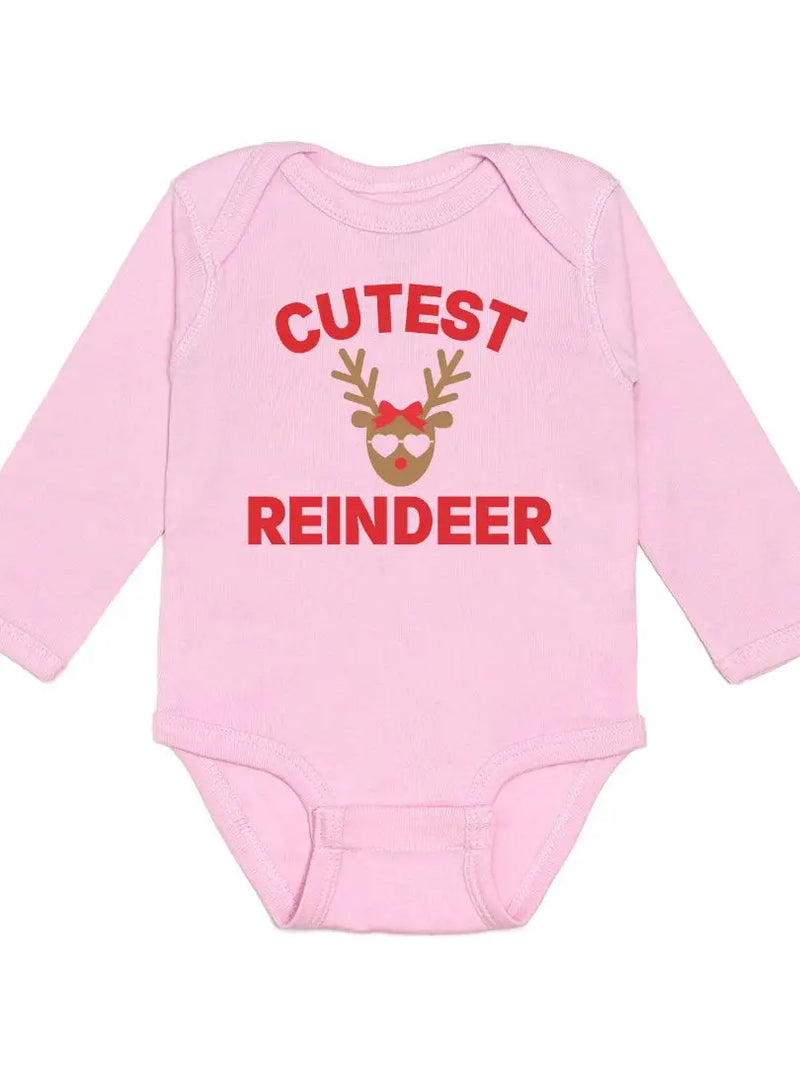 Cutest Reindeer Long Sleeve Bodysuit