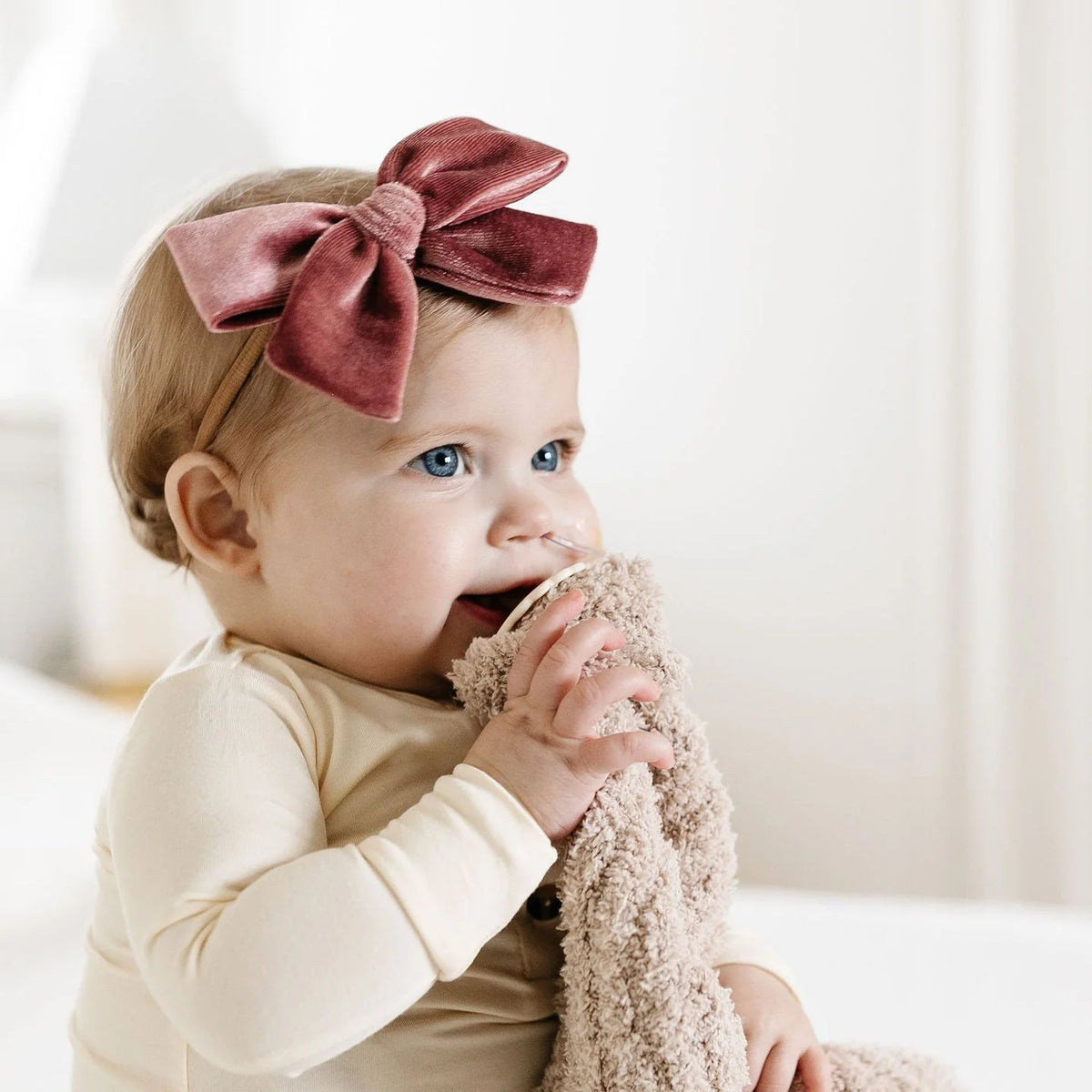 Velvet - Rose Bow Headband