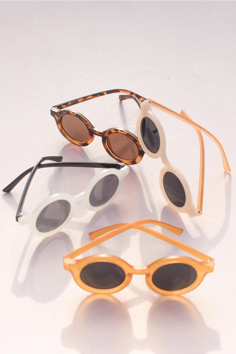 Toddler Round Sunglasses -  Tortoise