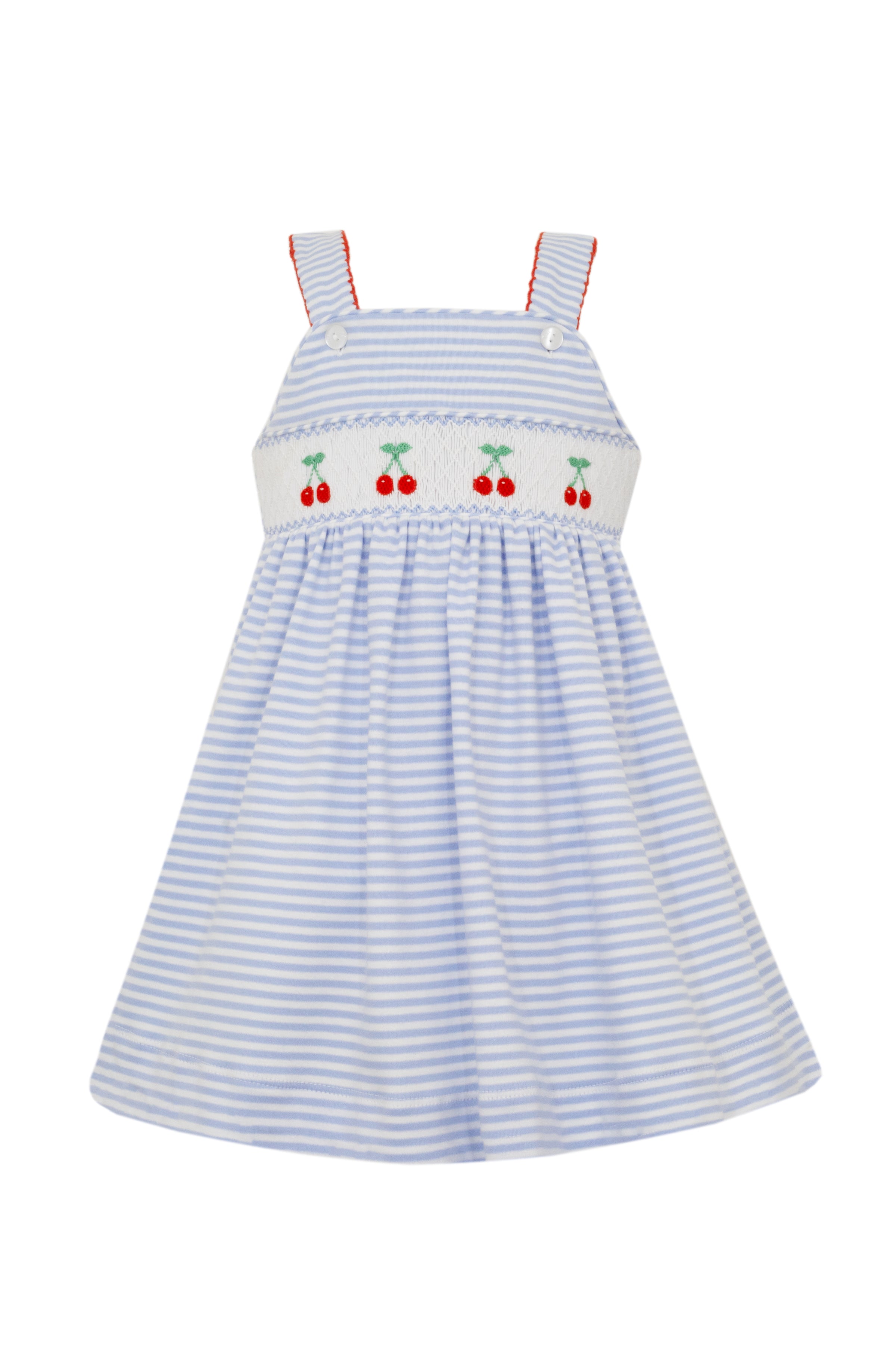 Cherry Blue Stripe Sundress