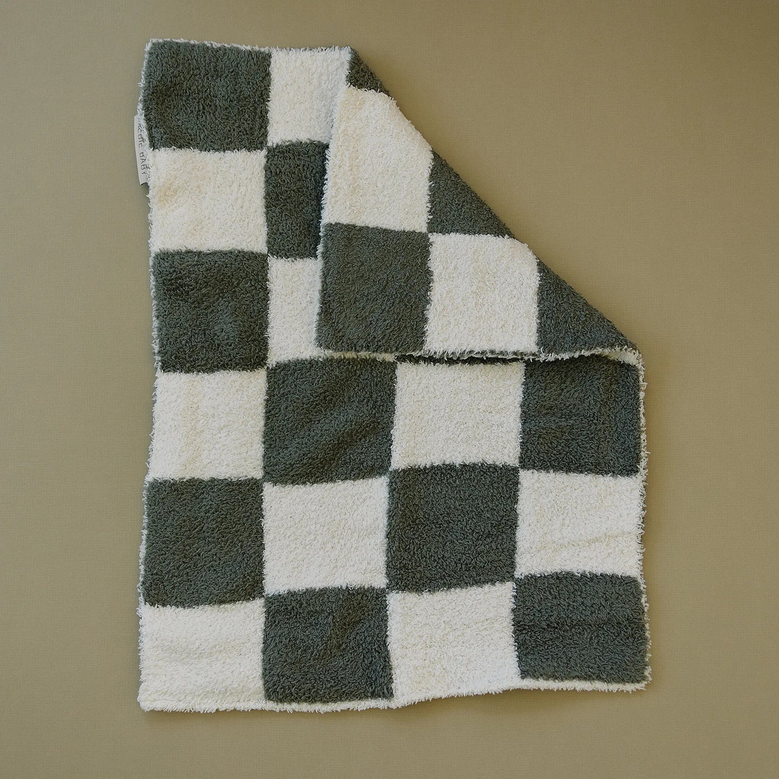 Green Checkered Plush Lovey