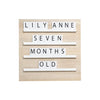 Wood Tile Letterboard - Neutral