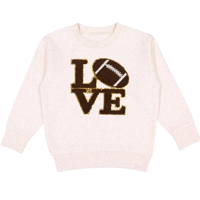 Football Love Patch Sweatshirt