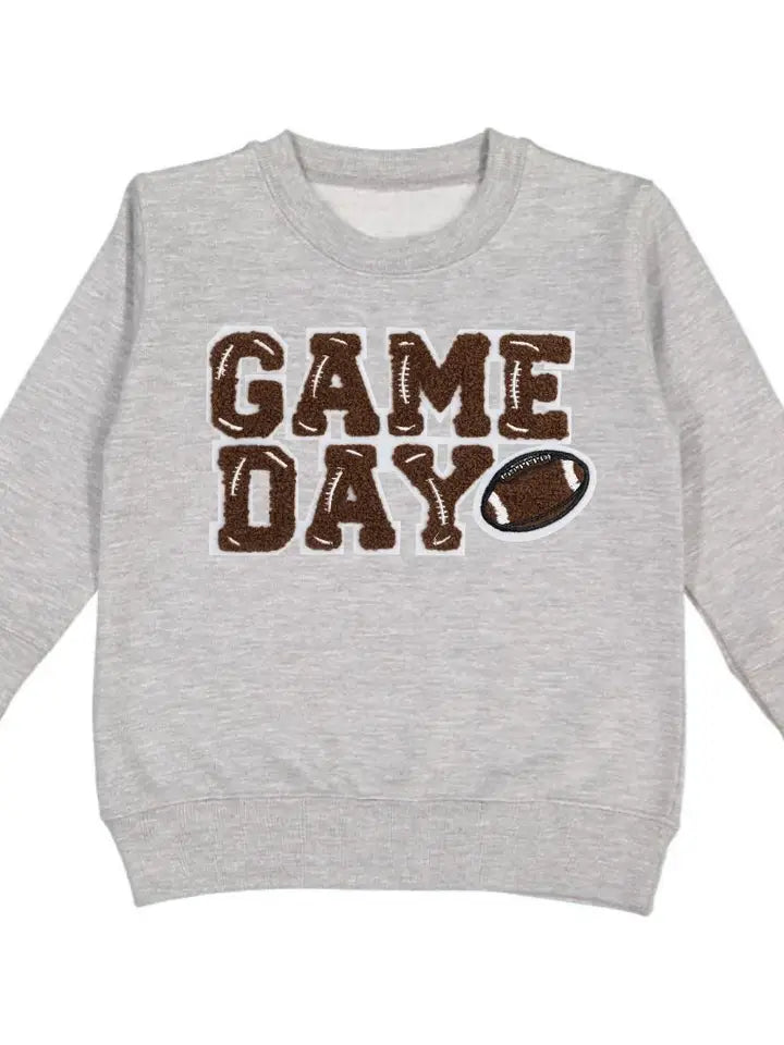 Game Day Patch Sweatshirt - Kids Football Crewneck