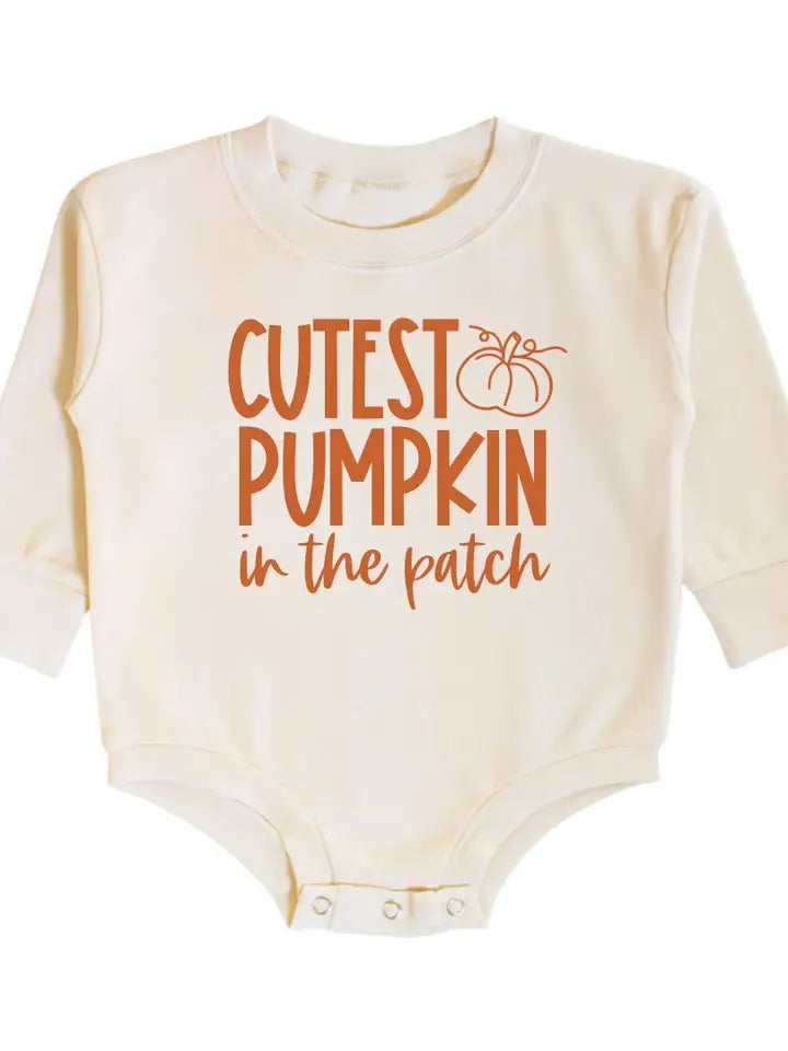 Cutest Pumpkin In The Patch Long Sleeve Romper