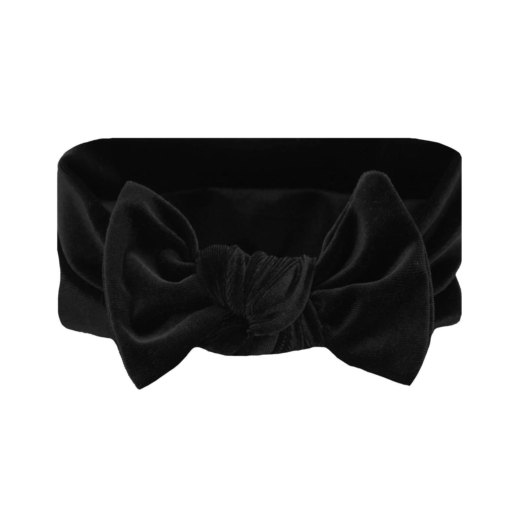 Velvet Black Knot Headband