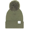 Beanie With Pom - Moss Green