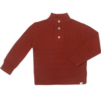 Cable Sweater - Rust