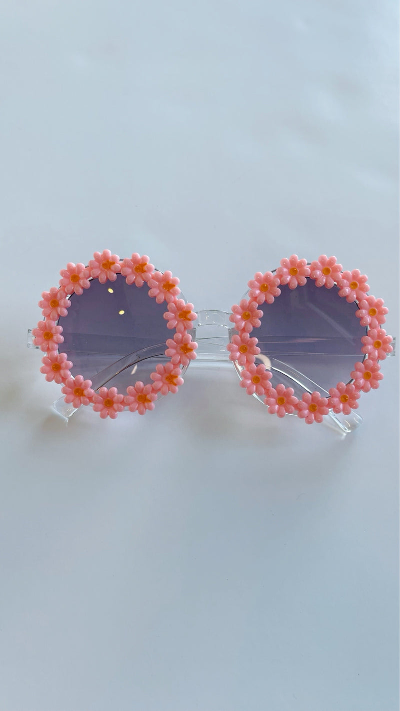 Toddler Mini Flower Sunglasses - Pink