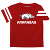 Arkansas Stripe Red Short Sleeve