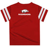 Arkansas Stripe Red Short Sleeve