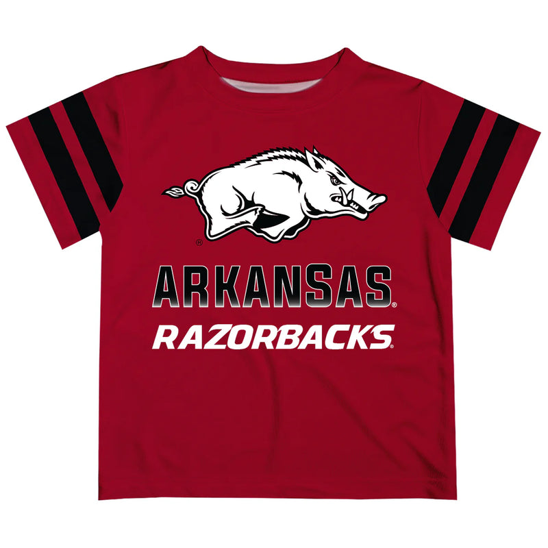 Arkansas Stripe Red/Black Short Sleeve