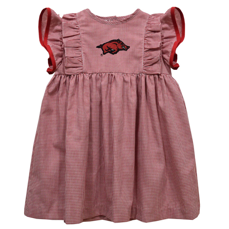 Arkansas Gingham Ruffle Dress