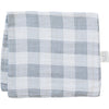 Coastal Plaid Muslin Burp Cloth