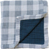 Coastal Plaid + Navy Muslin Quilt