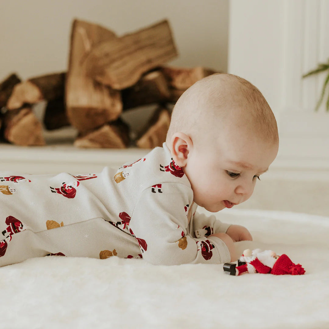 Must Be Santa Print on Lunar Rock Sleeper