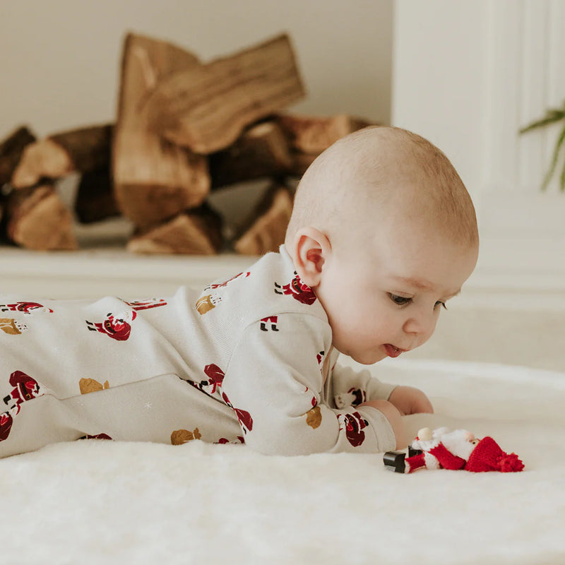 Must Be Santa Print on Lunar Rock Sleeper