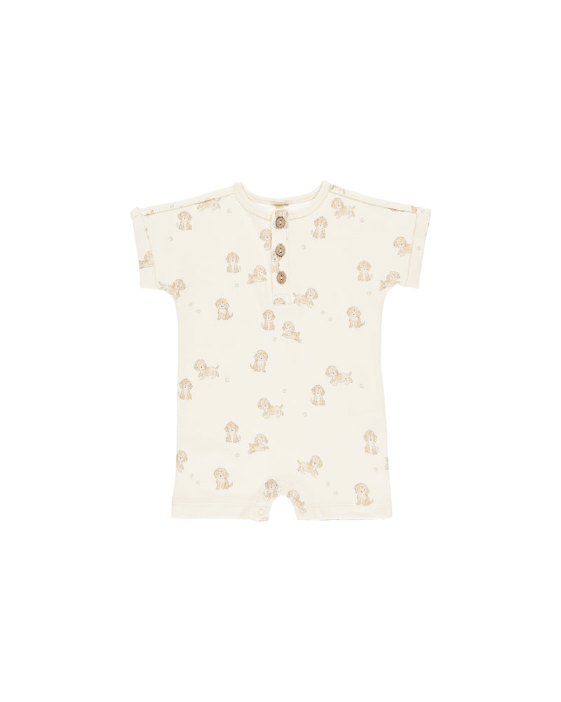 Short Sleeve One-Piece || Puppies