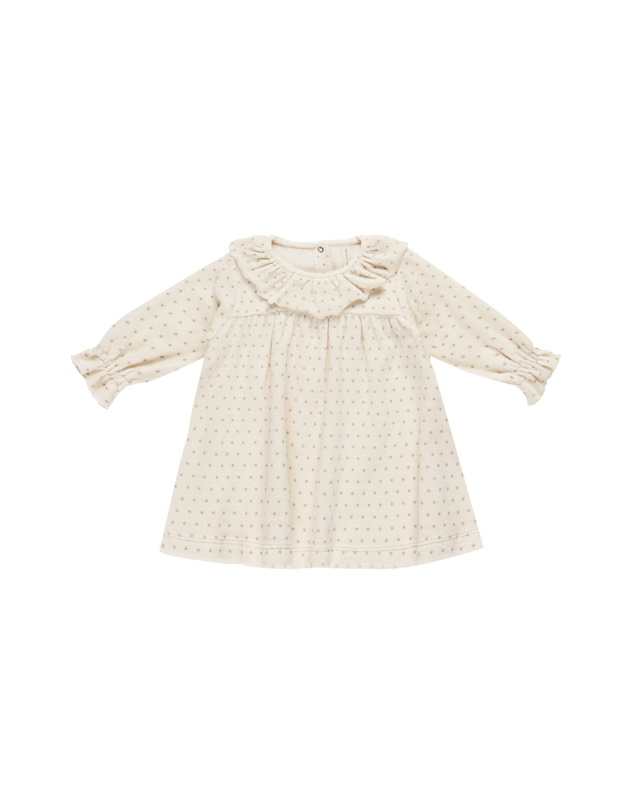 Velour Baby Dress || Polka Dot