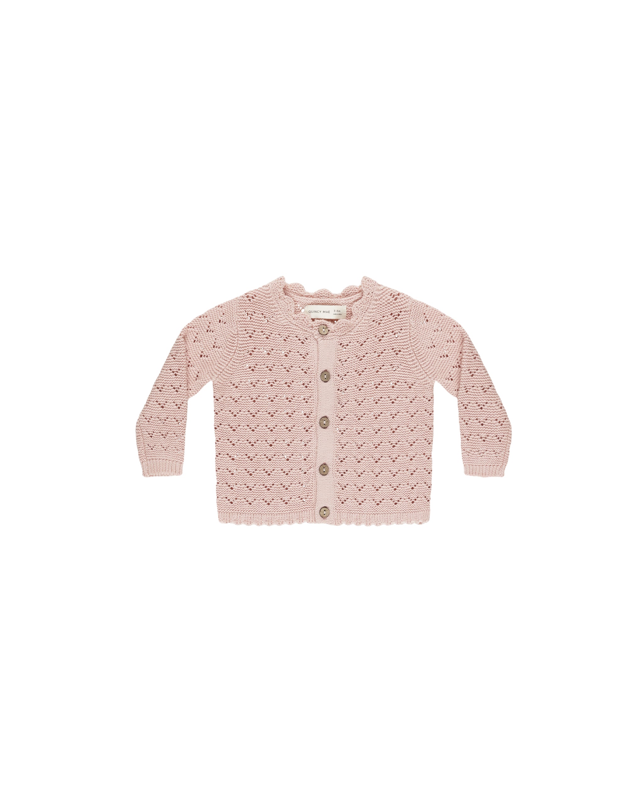 Scalloped Cardigan || Bubblegum