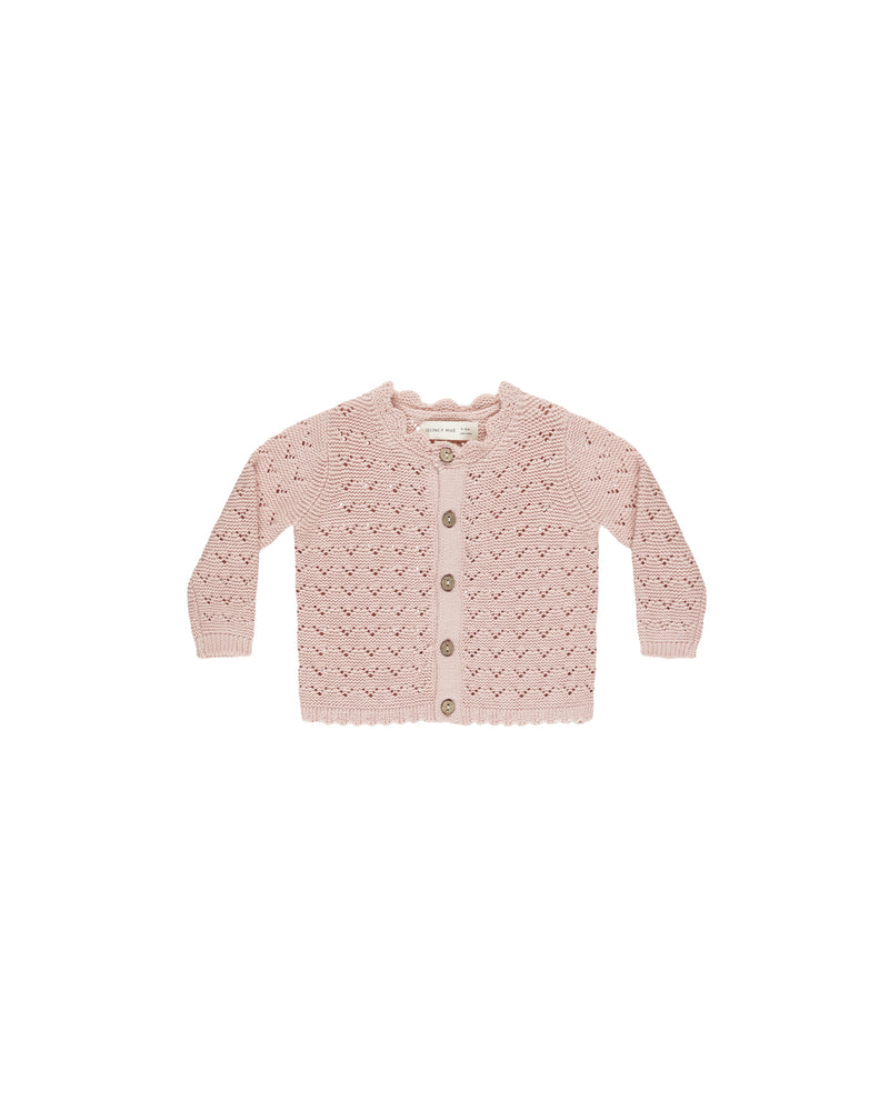 Scalloped Cardigan || Bubblegum