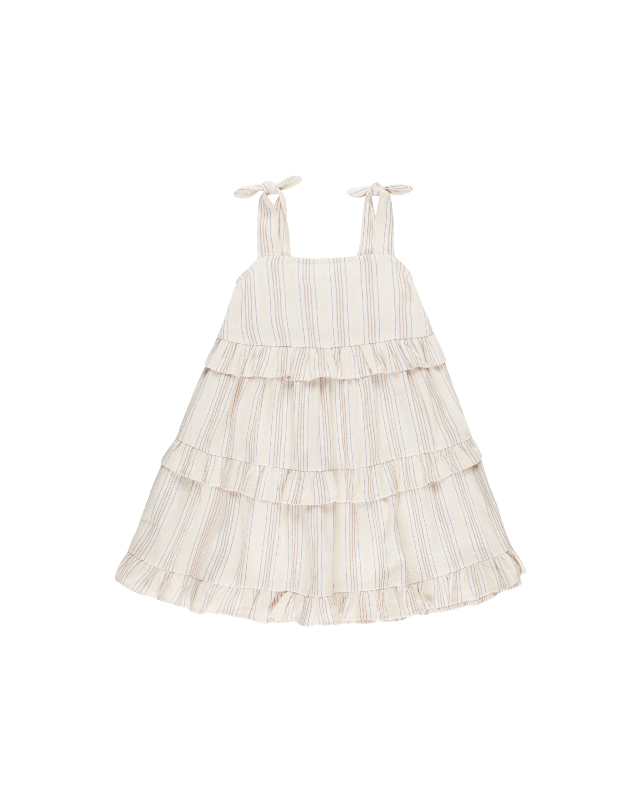 Ruffle Swing Dress || Summer Stripe