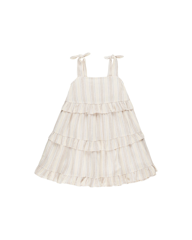 Ruffle Swing Dress || Summer Stripe