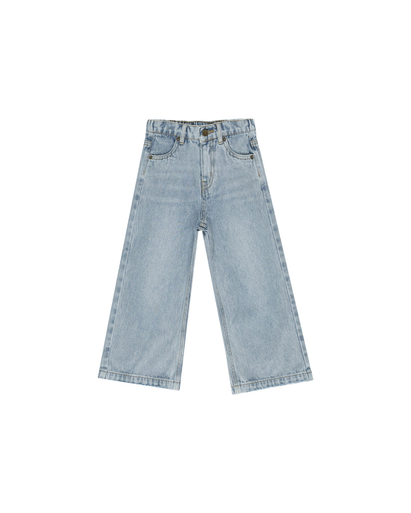 Straight Leg Pant || Light Washed Denim