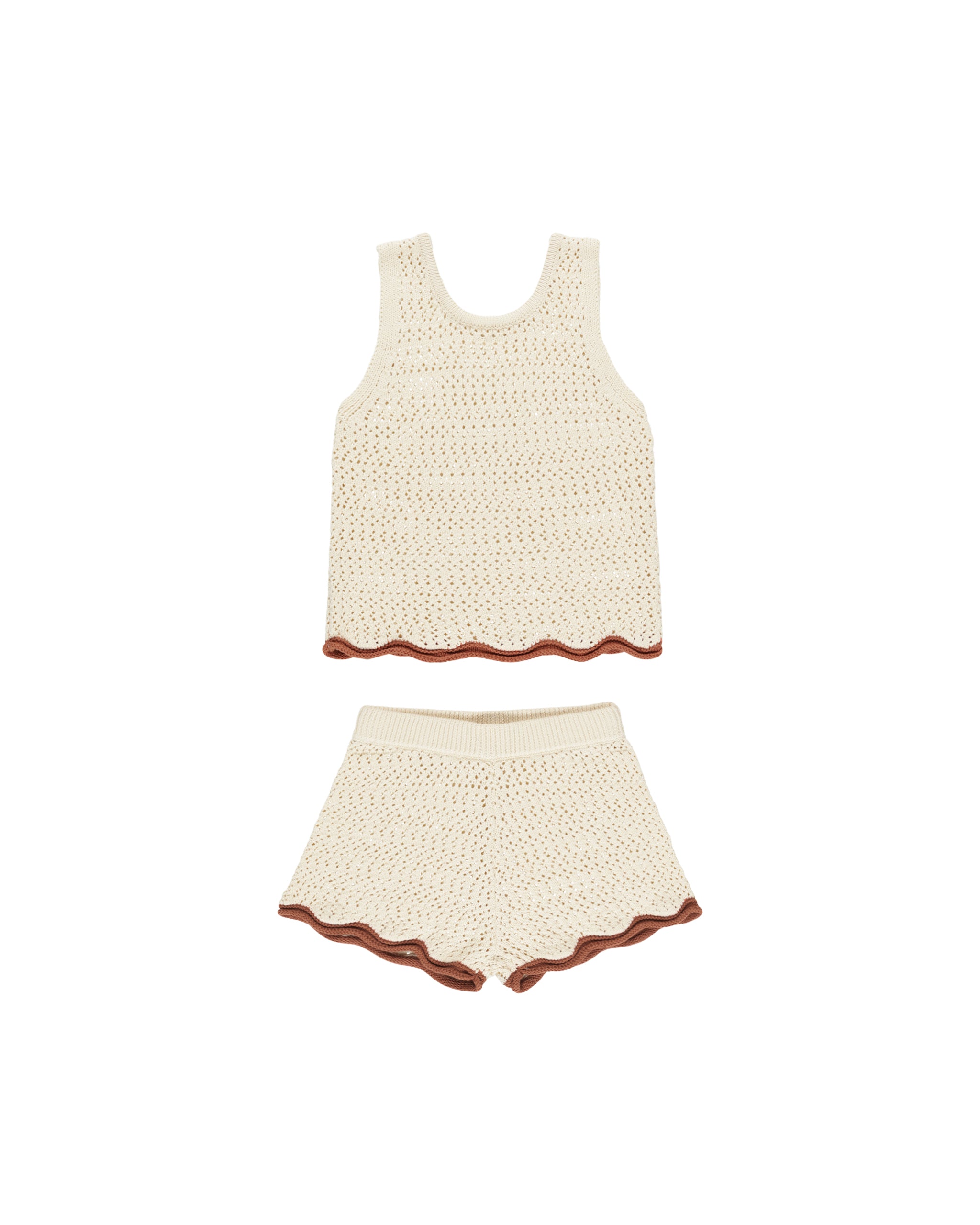 Crochet Tank Set || Natural